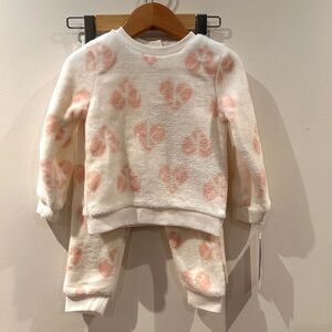 Calvin Klein Baby Plush 2 Piece Lounge Set 24M NWT